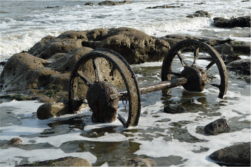 Chaldron wheels, Chemical Beach, Seaham.