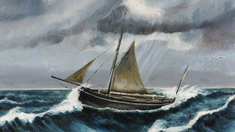 The HF Bolts battles a storm at Sea