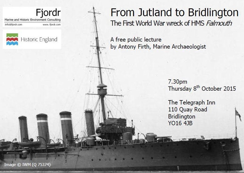 Talk by Antony Firth, The First World War Wreck of HMS Falmouth