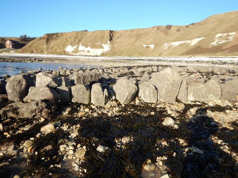 The remains of the 16th century pier at South Landing