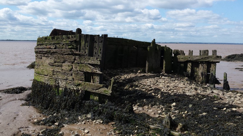 Remains of a vessel at Earle's Shipyard in Hull
