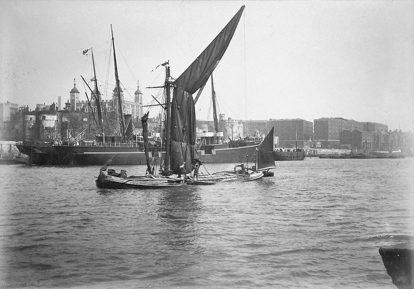 A Thames Sailing Barge, 1886