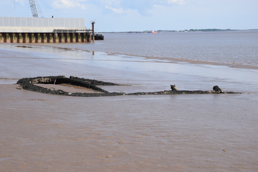 Vessel closest to the Humber, the mud here is too deep to traverse