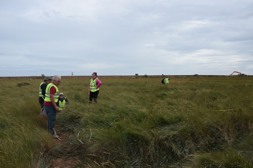 CITiZAN volunteers recording the First World War German prisoner's camp, Orford Ness, September 2016