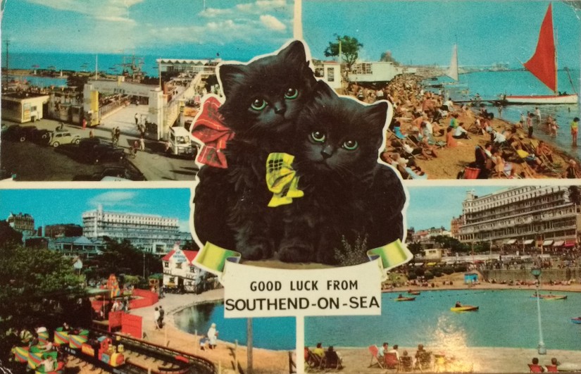 Good luck from Southend-on-Sea, postcard c. 1975