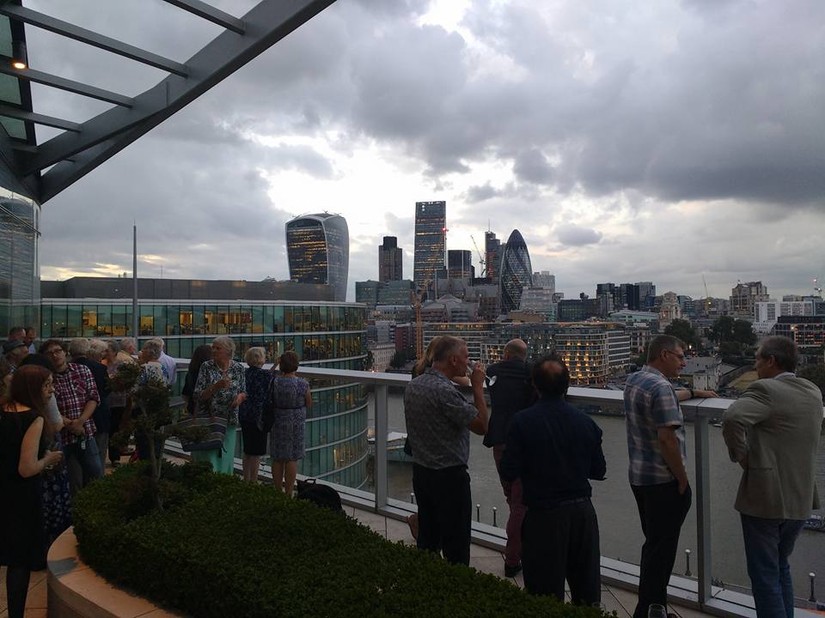 The TDP end of season party on the Norton Rose Fulbright River Terrace, summer 2016