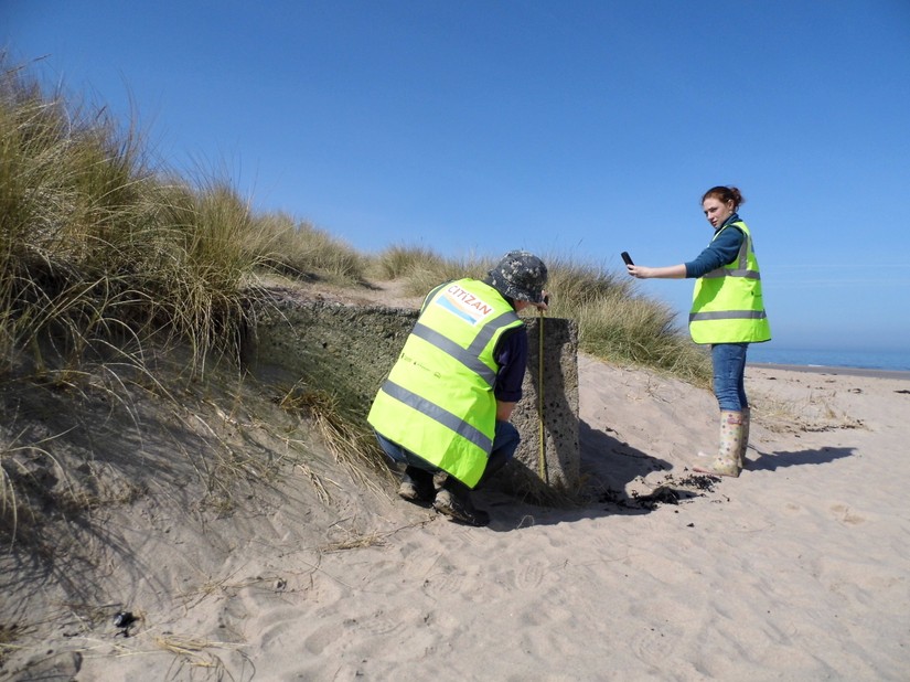 App recording in the intertidal zone