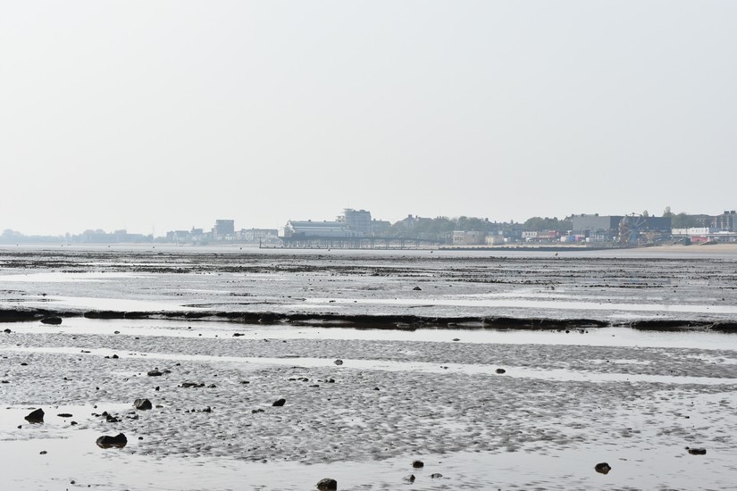 Low tide at Cleethorpes Beach