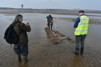 CITiZAN recording boat timbers in April 2019.