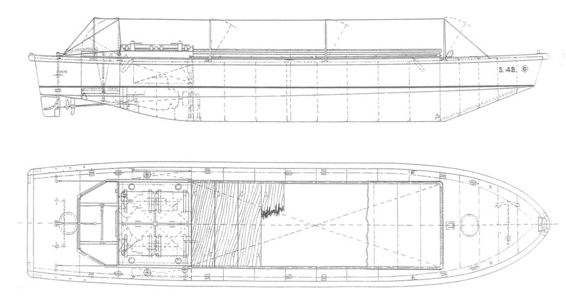 Plans of 33ft Mark iii Bomb Scow 