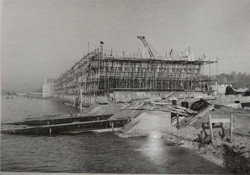 Site at Stokes Bay when in operation