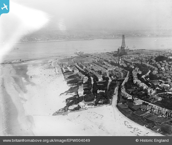 New Brighton 1920. Note the new promenade in the centre-left of the image