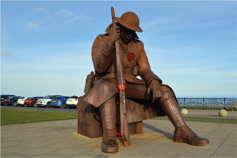 “Tommy” sculpture, Seaham, by Ray Lonsdale.