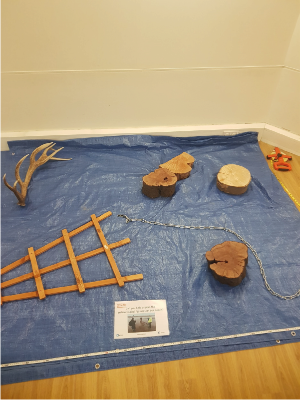 Pop-up-Foreshore set up ready to go at the Hull and East Riding Museum
