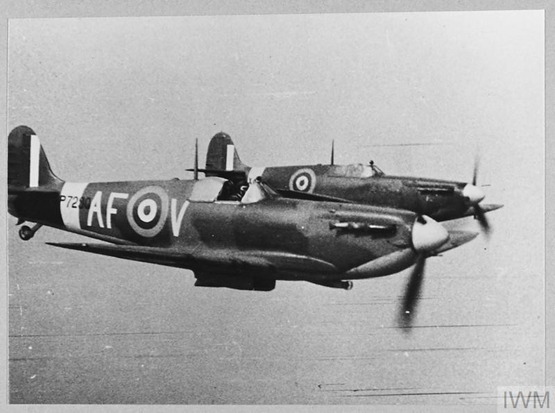 Spitfires in flight